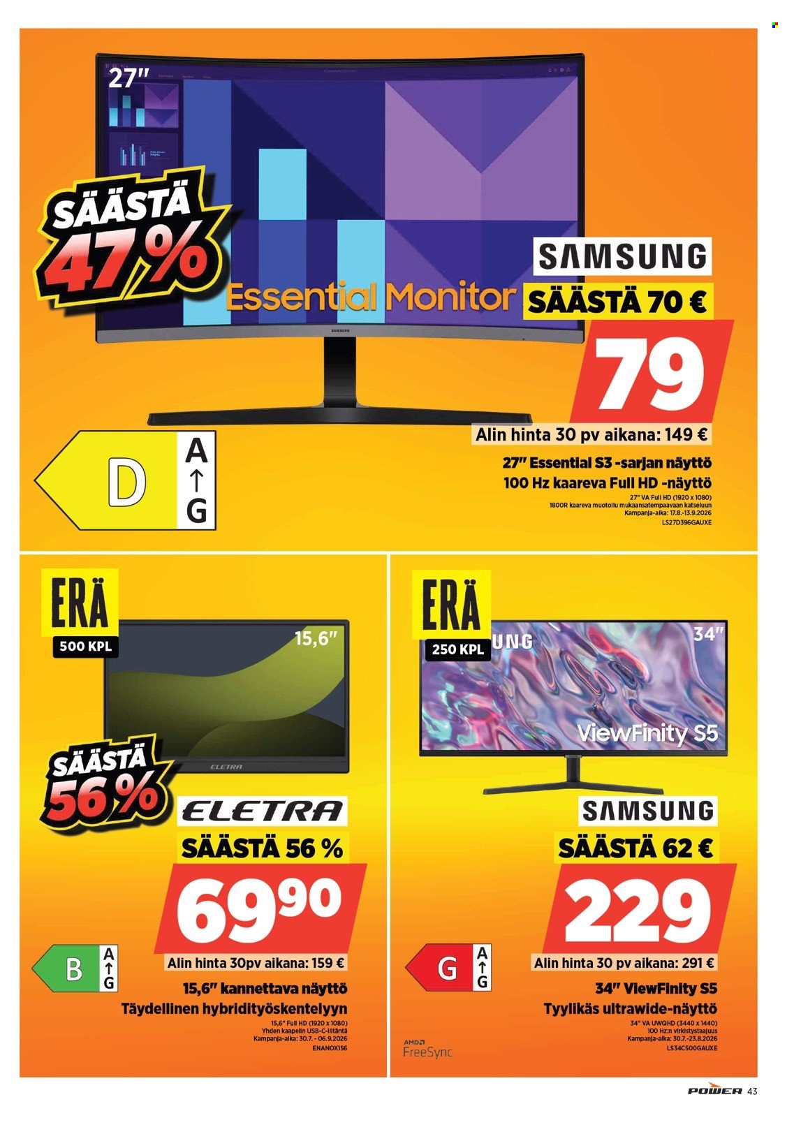 Power tarjouslehti . Sivu 43