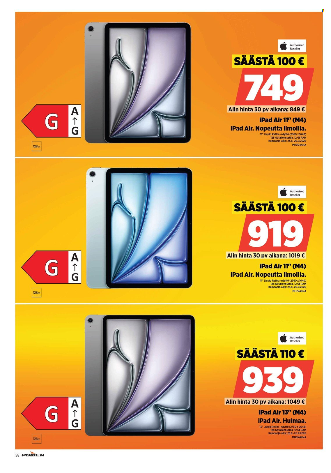 Power tarjouslehti . Sivu 58
