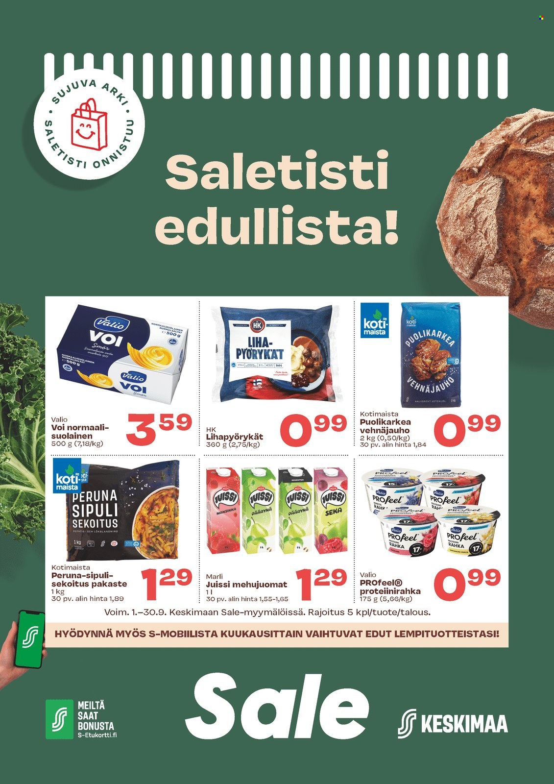 Sale tarjouslehti  - 01.09.2026 - 30.09.2026. Sivu 1