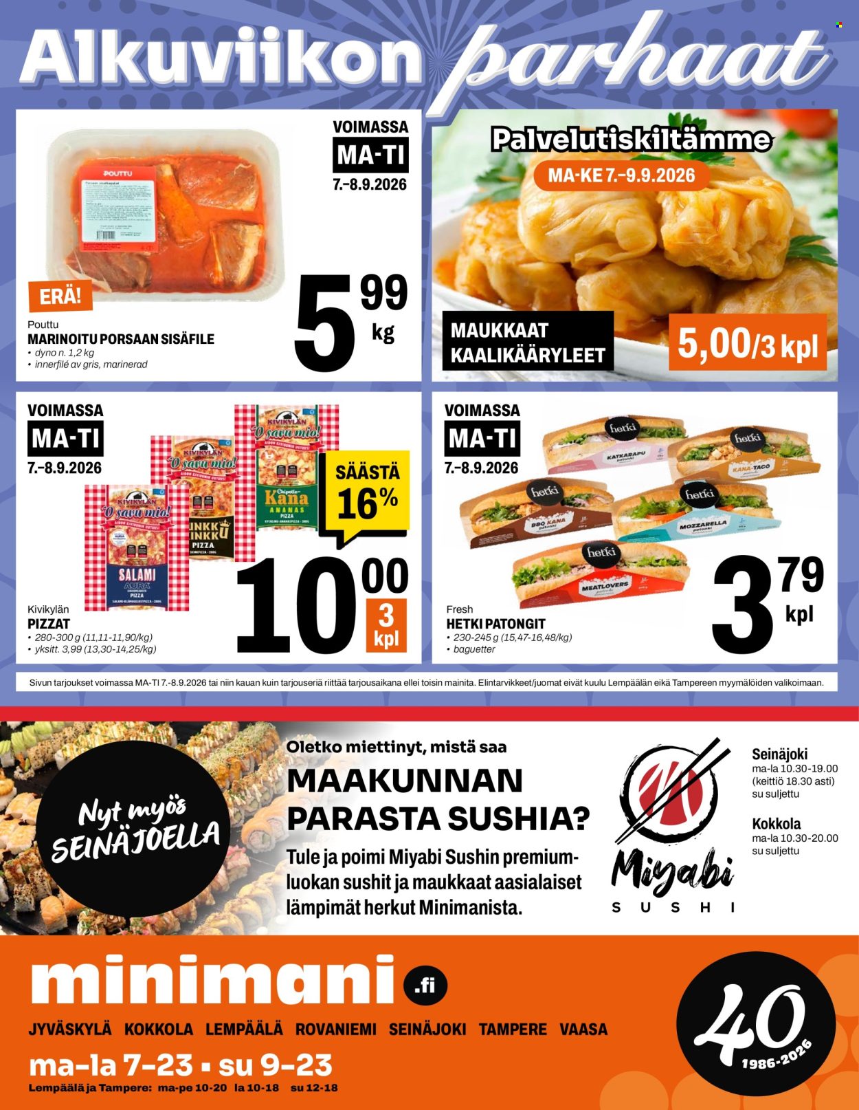 Minimani tarjouslehti  - 02.09.2026 - 06.09.2026. Sivu 16