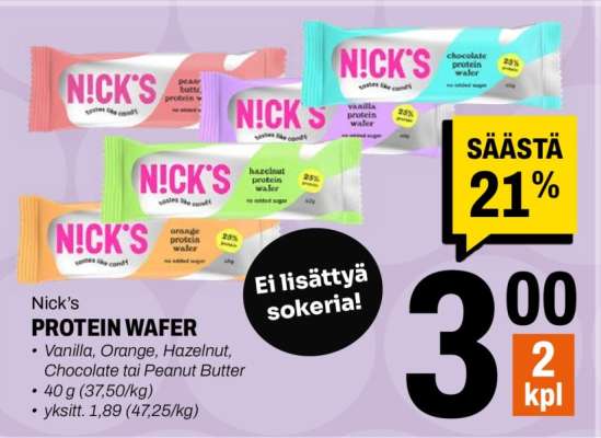 Nick's PROTEIN WAFER
