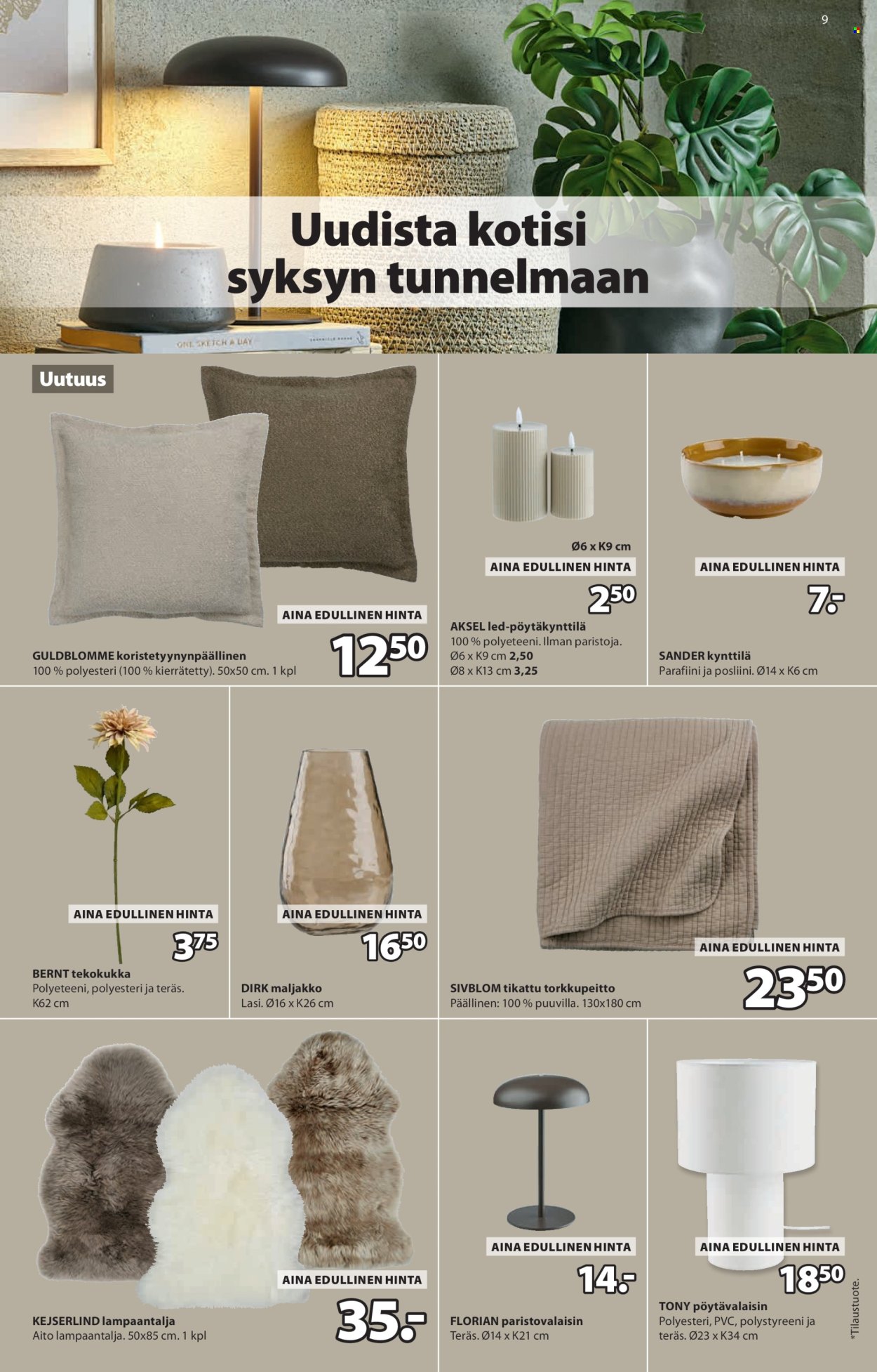 JYSK tarjouslehti  - 03.09.2026 - 14.10.2026. Sivu 9