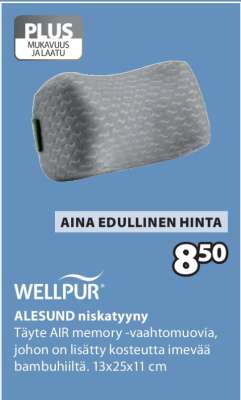 WELLPUR ALESUND niskatyyny