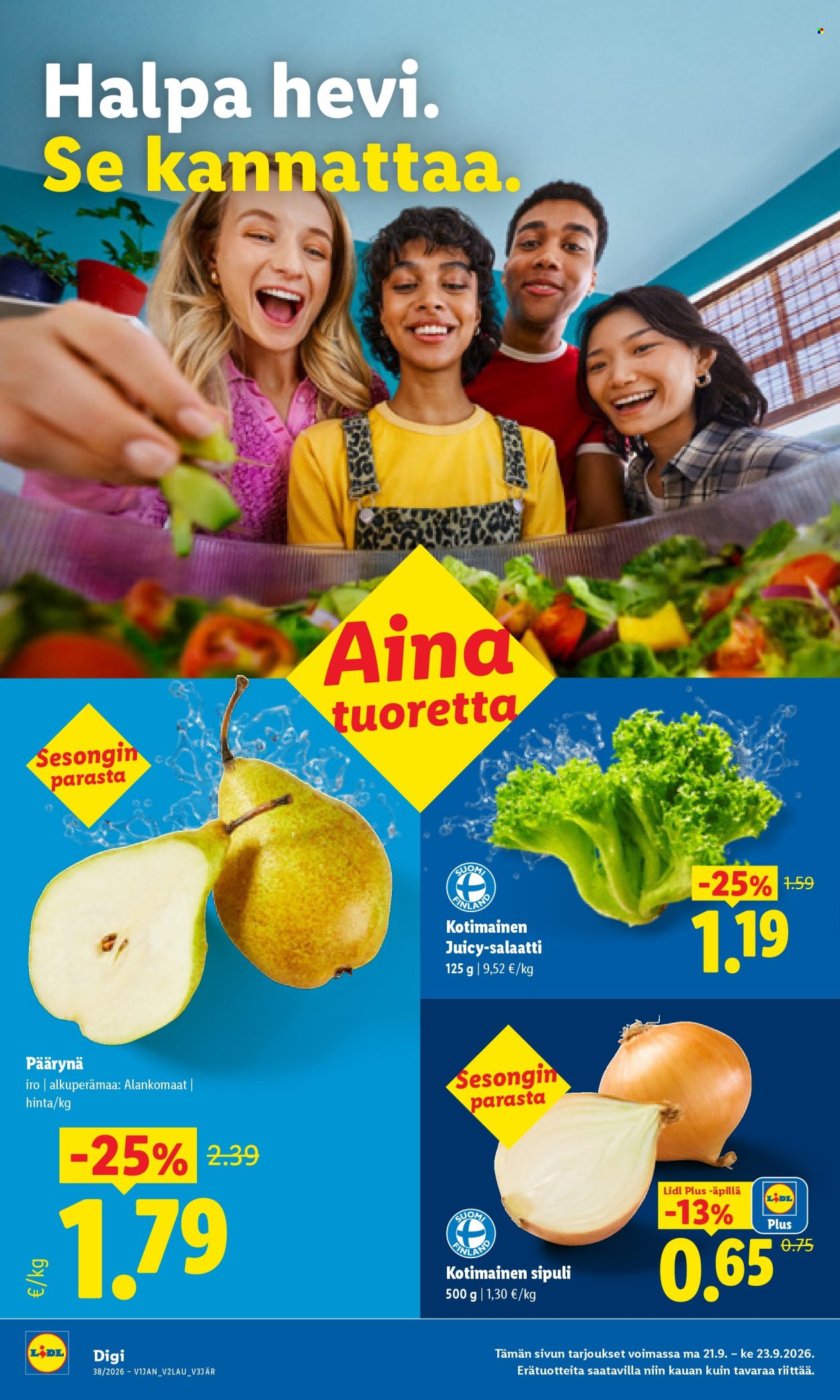 Lidl tarjouslehti  - 21.09.2026 - 23.09.2026. Sivu 2