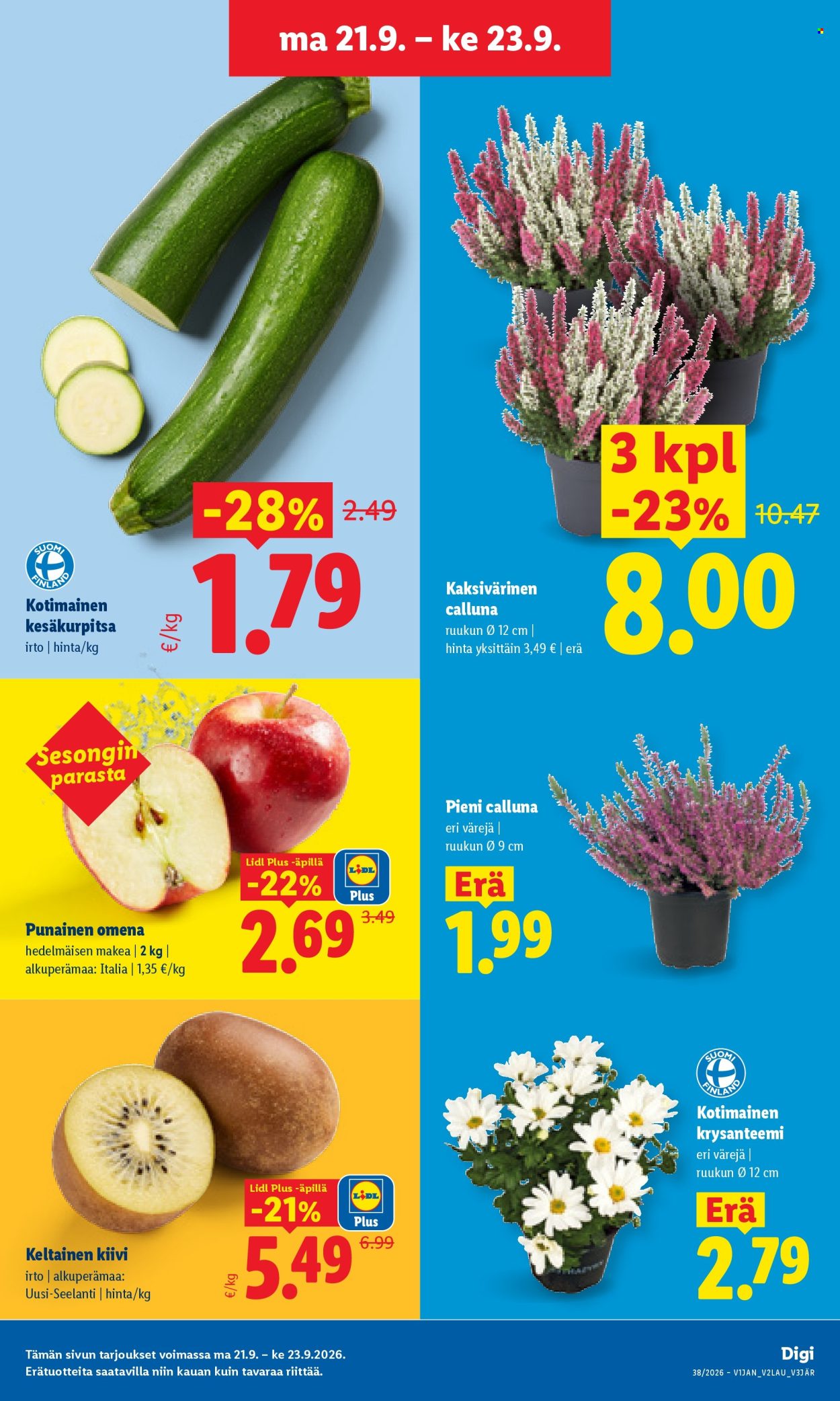 Lidl tarjouslehti  - 21.09.2026 - 23.09.2026. Sivu 3