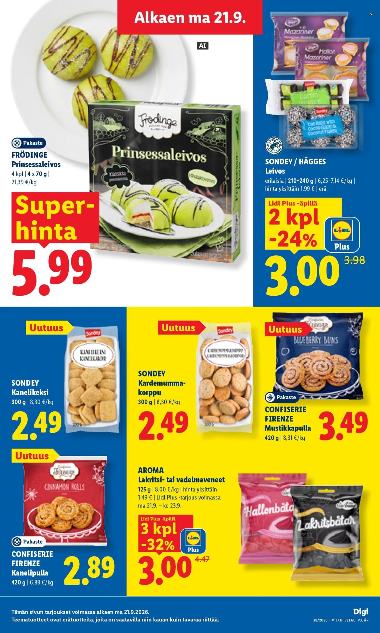 Lidl tarjouslehti  - 21.09.2026 - 23.09.2026. Sivu 7