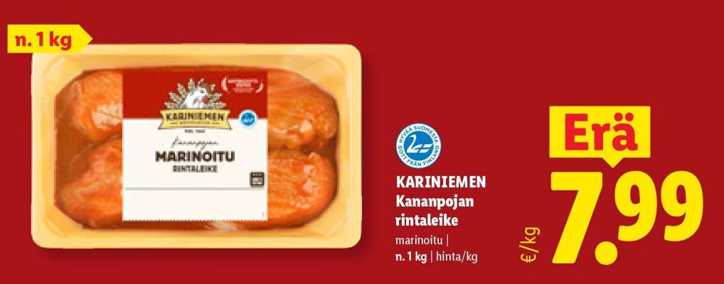 KARINIEMEN Kananpojan rintaleike