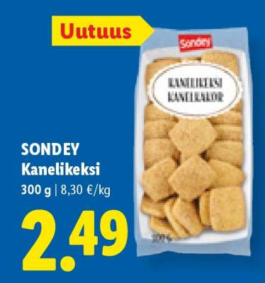 SONDEY Kanelikeksi