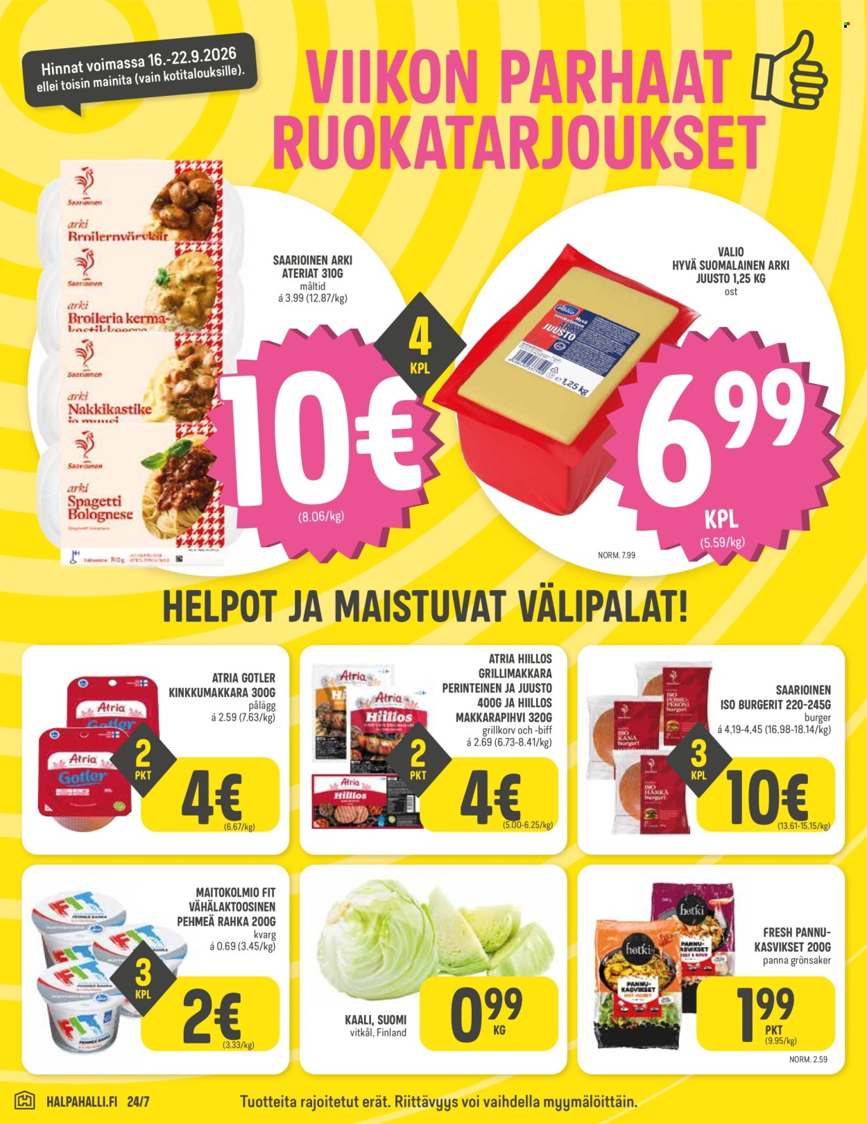 HalpaHalli tarjouslehti  - 16.09.2026 - 22.09.2026. Sivu 2