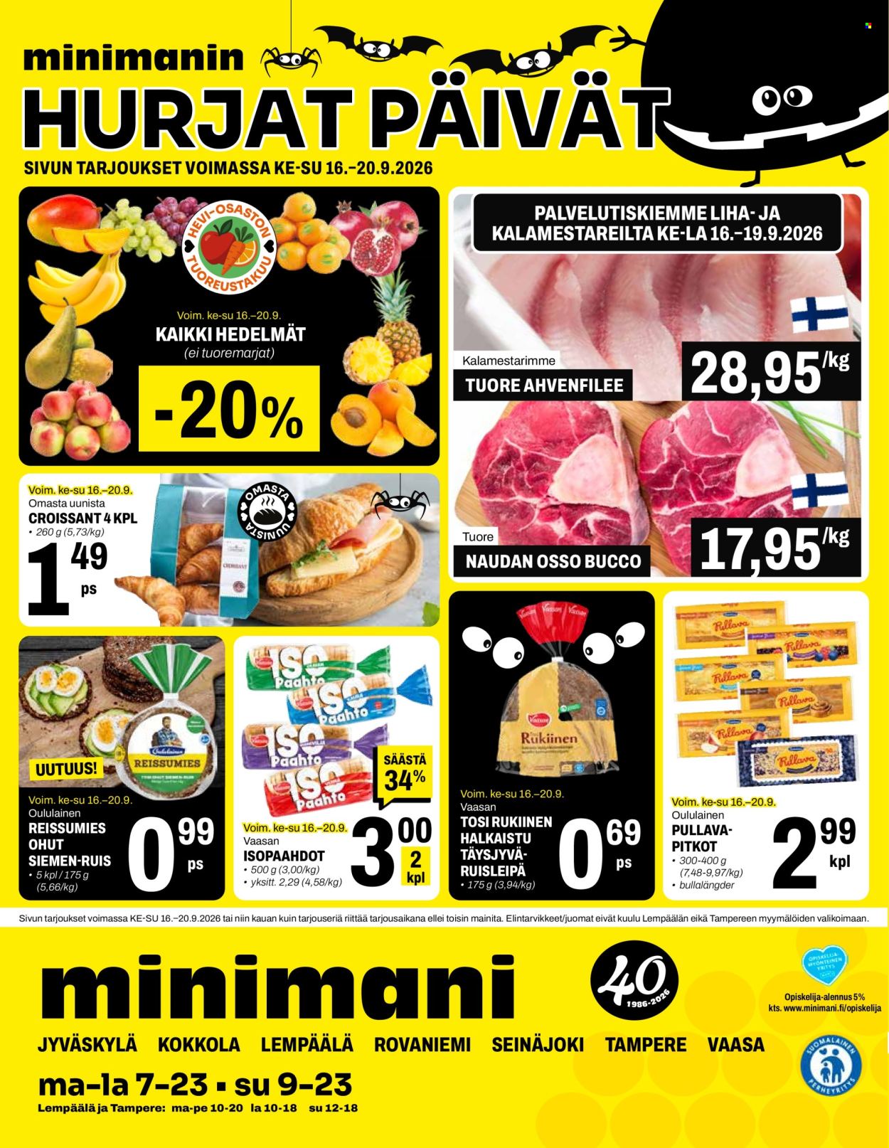 Minimani tarjouslehti  - 16.09.2026 - 27.09.2026. Sivu 28