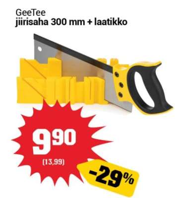GeeTee jiirisaha 300 mm + laatikko
