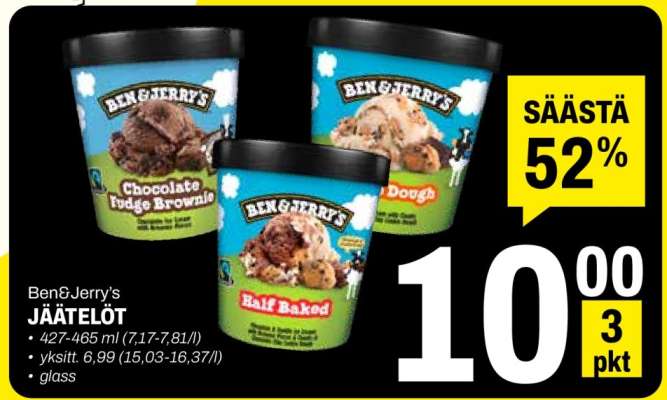 Ben & Jerry's Jäätelöt