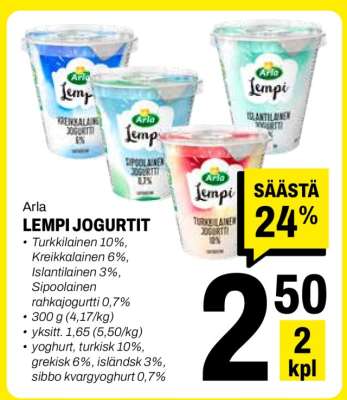 Arla Lempi Jogurtit