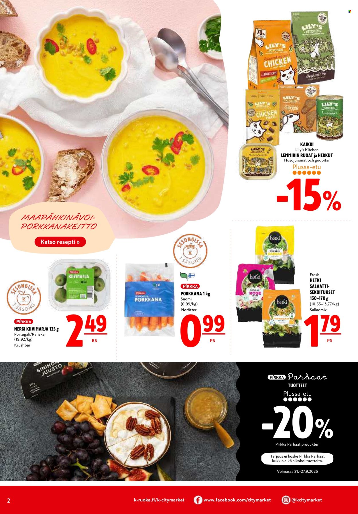 K-citymarket tarjouslehti  - 21.09.2026 - 23.09.2026. Sivu 2