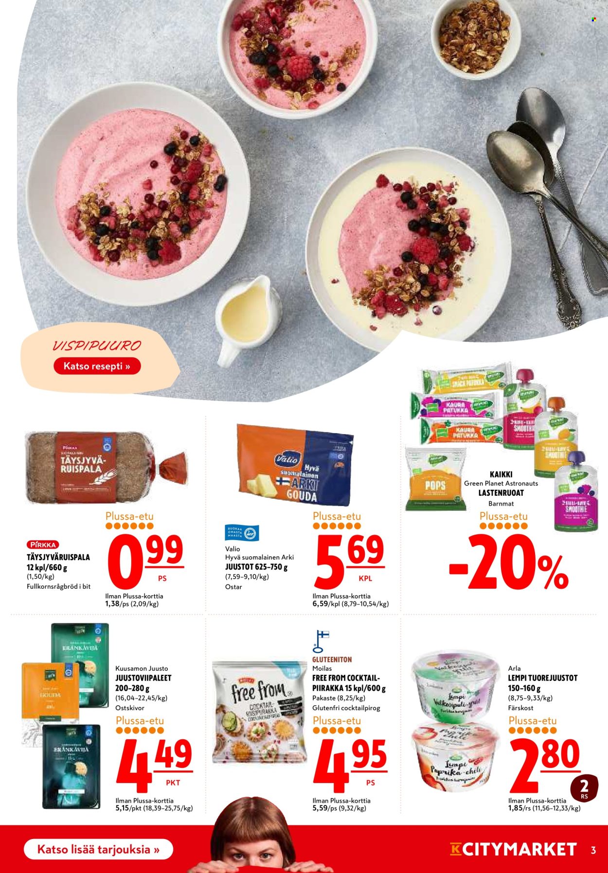 K-citymarket tarjouslehti  - 21.09.2026 - 23.09.2026. Sivu 3