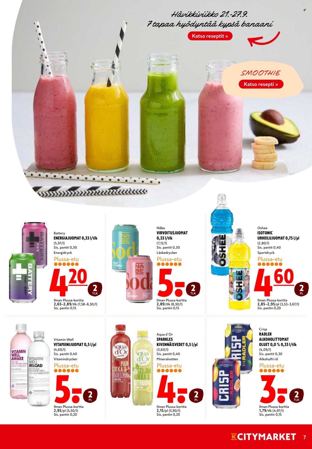 K-citymarket tarjouslehti  - 21.09.2026 - 23.09.2026. Sivu 7