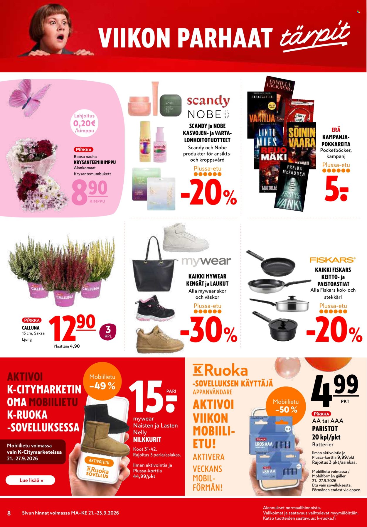 K-citymarket tarjouslehti  - 21.09.2026 - 23.09.2026. Sivu 8