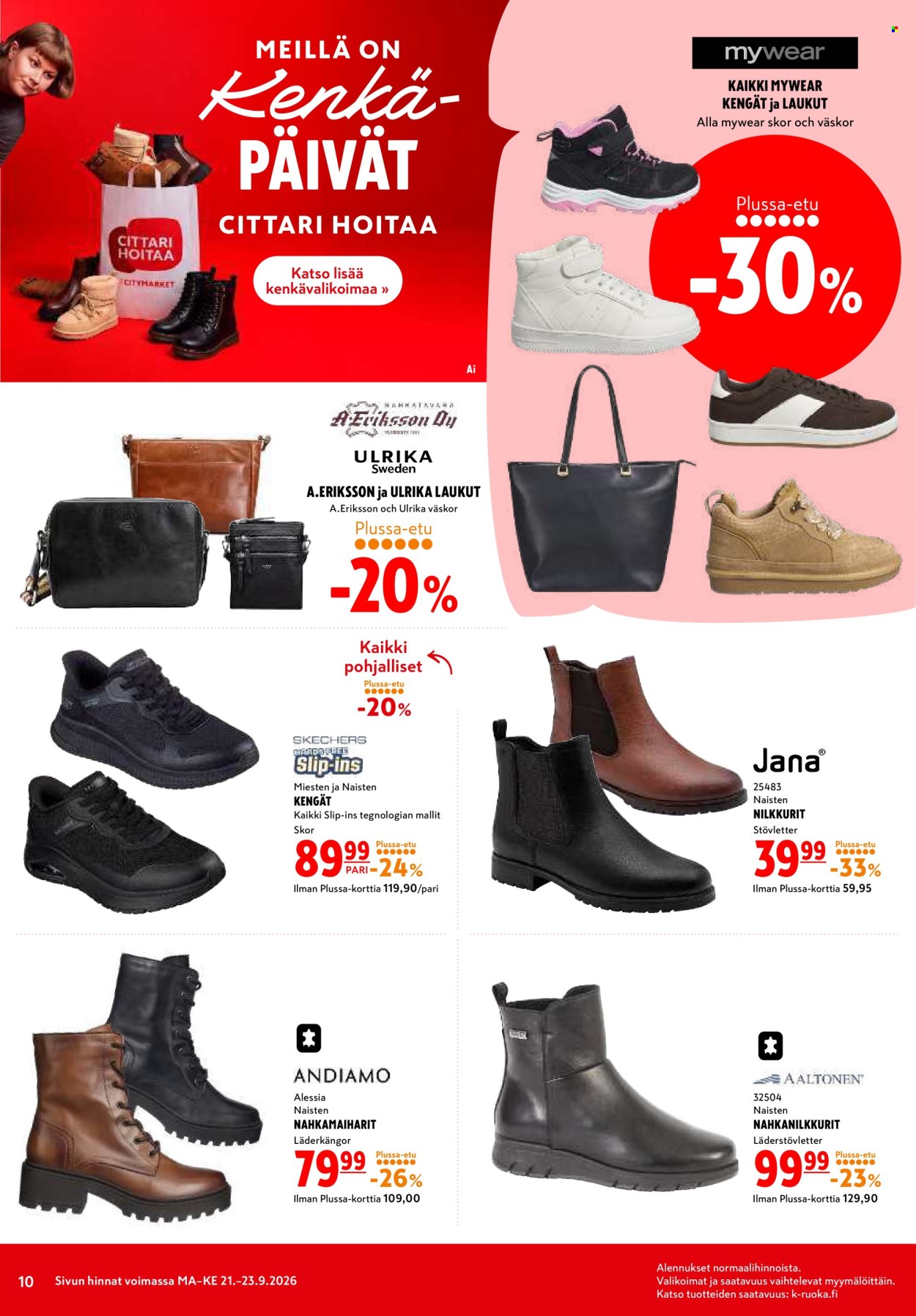 K-citymarket tarjouslehti  - 21.09.2026 - 23.09.2026. Sivu 10