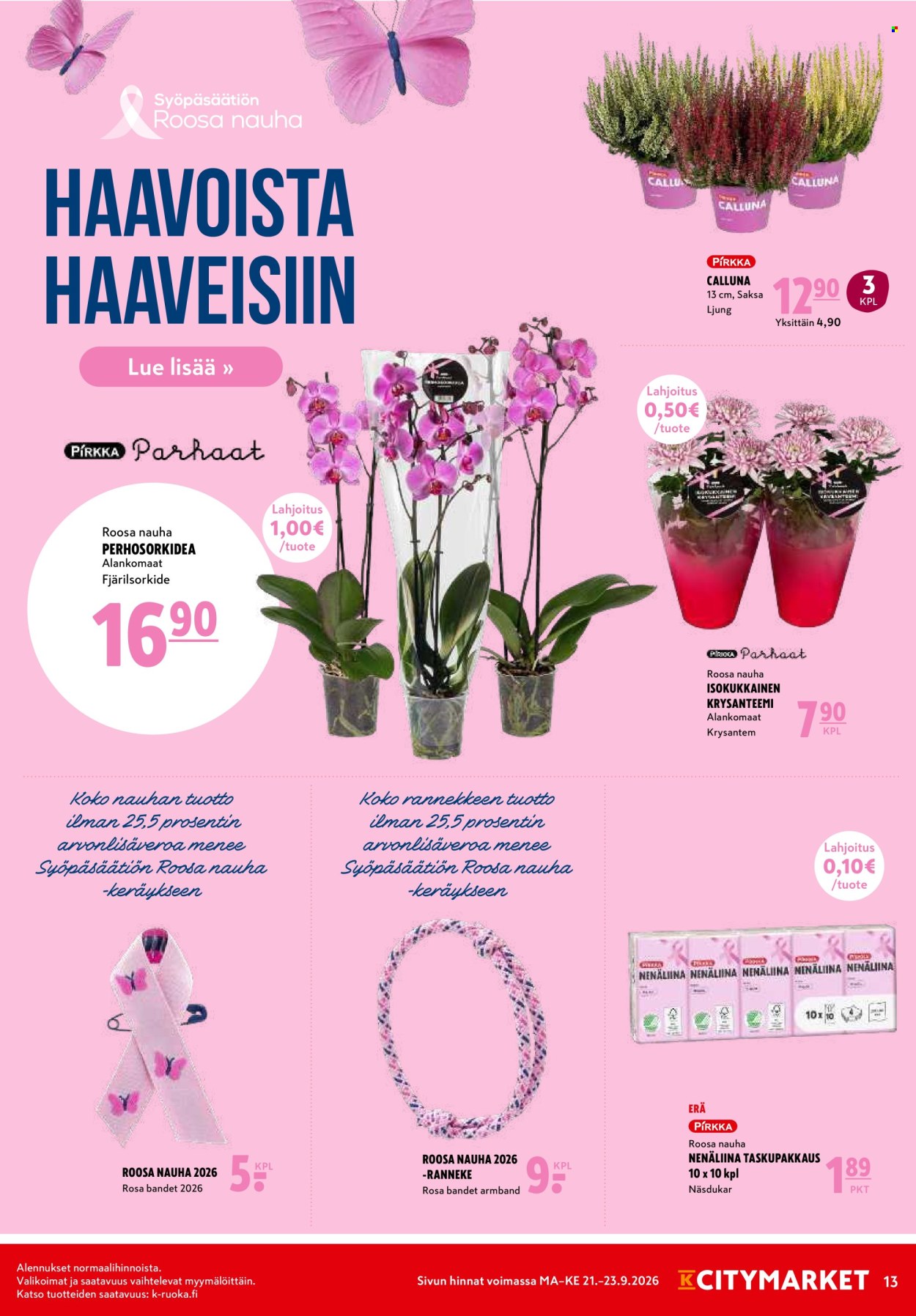 K-citymarket tarjouslehti  - 21.09.2026 - 23.09.2026. Sivu 13