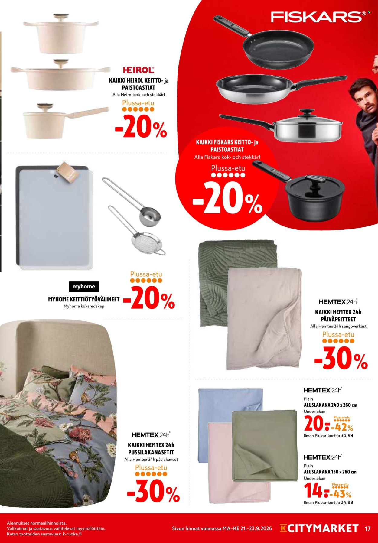 K-citymarket tarjouslehti  - 21.09.2026 - 23.09.2026. Sivu 17