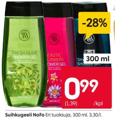Suihkugeeli NoFo