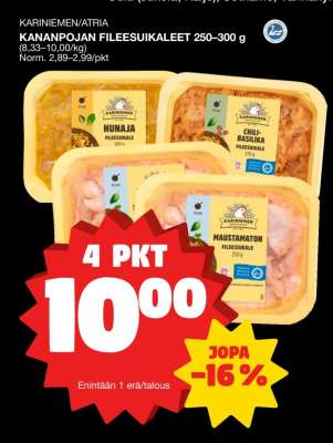 KARINIEMEN/ATRIA KANANPOJAN FILEESUIKALEET