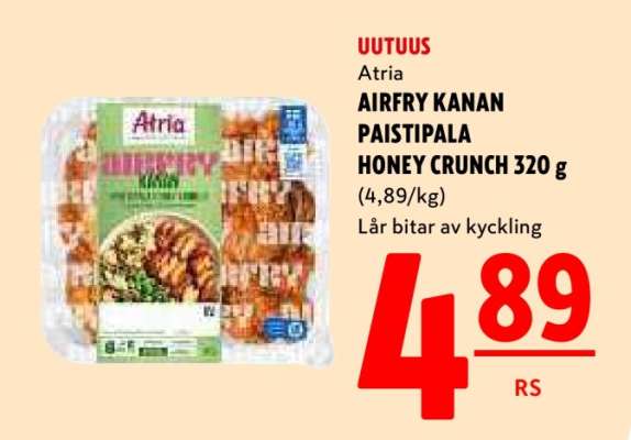 Atria AIRFRY KANAN PAISTIPALA HONEY CRUNCH 320 g