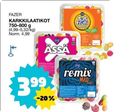 FAZER KARKKILAATIKOT