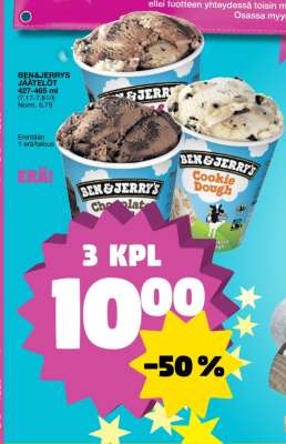 Ben & Jerry's Jäätelöt