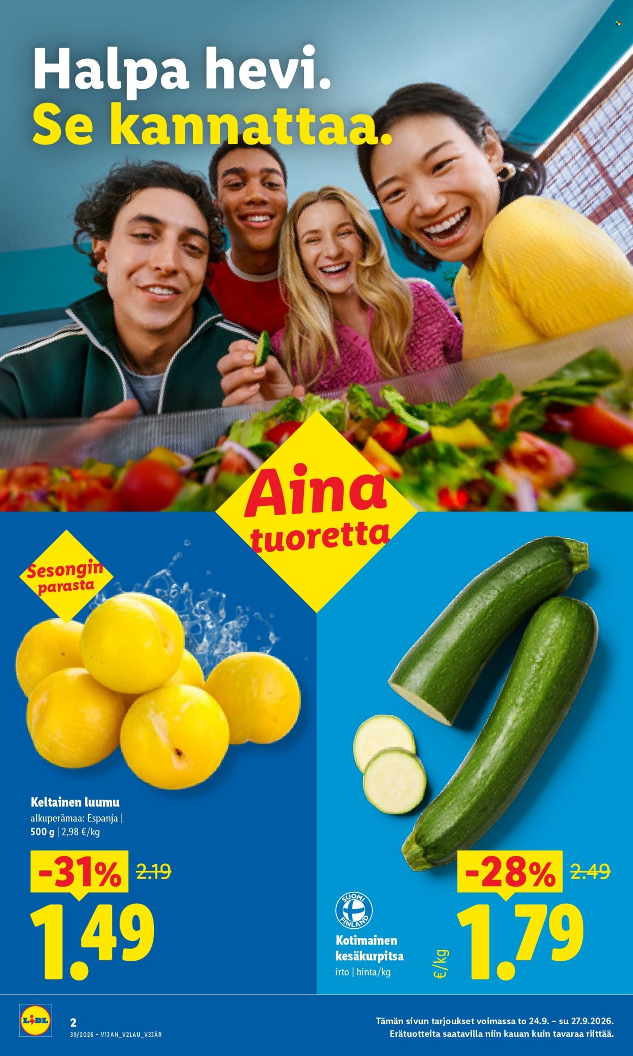 Lidl tarjouslehti  - 24.09.2026 - 27.09.2026. Sivu 2