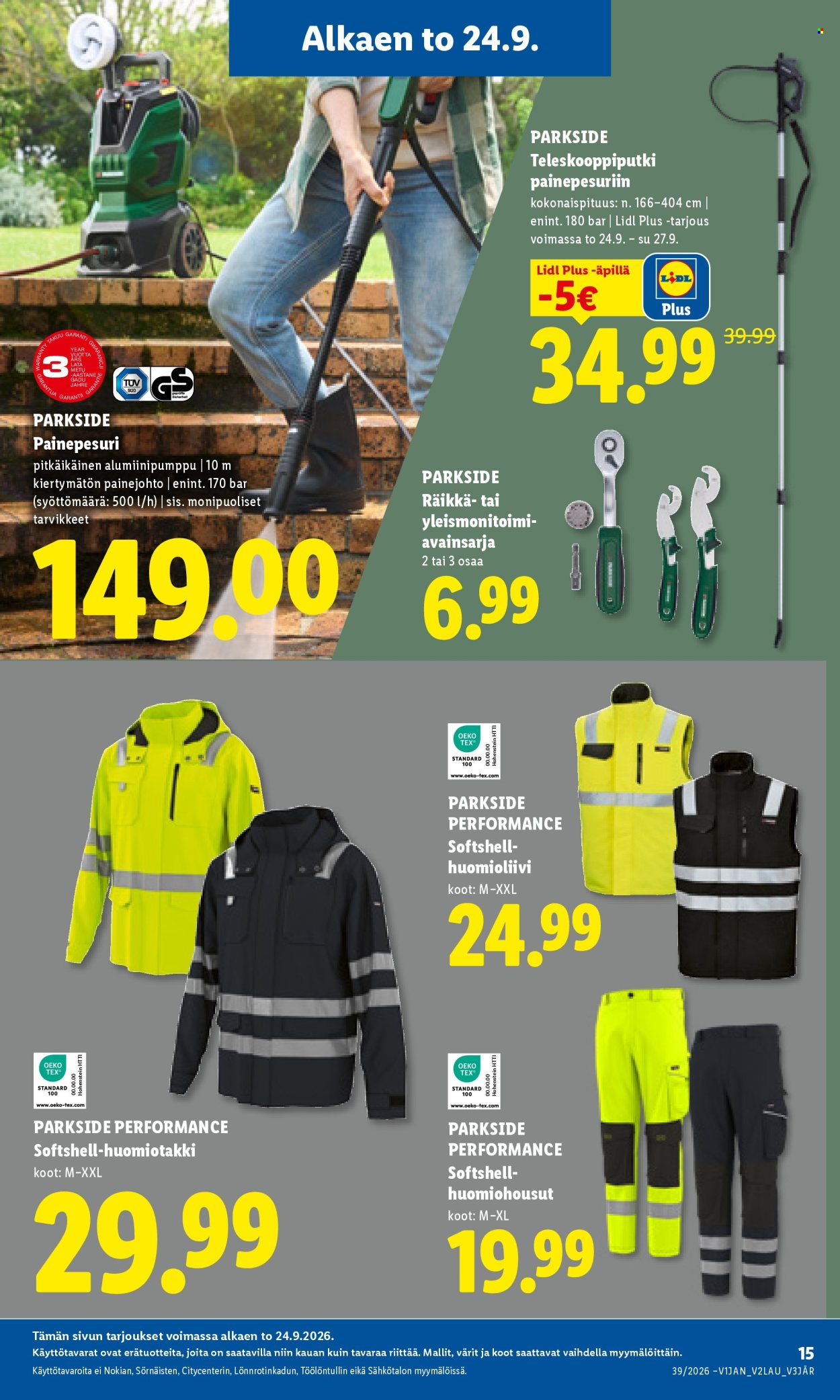 Lidl tarjouslehti  - 24.09.2026 - 27.09.2026. Sivu 19