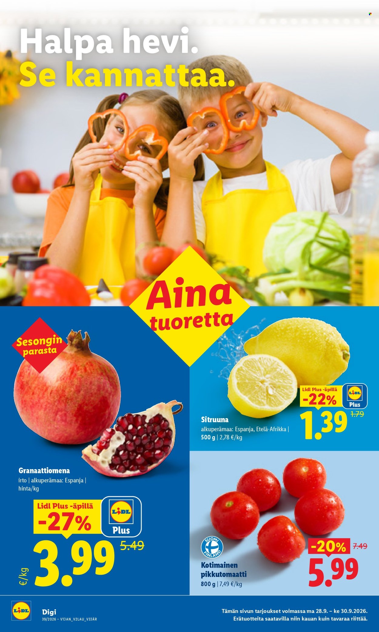 Lidl tarjouslehti  - 28.09.2026 - 30.09.2026. Sivu 2