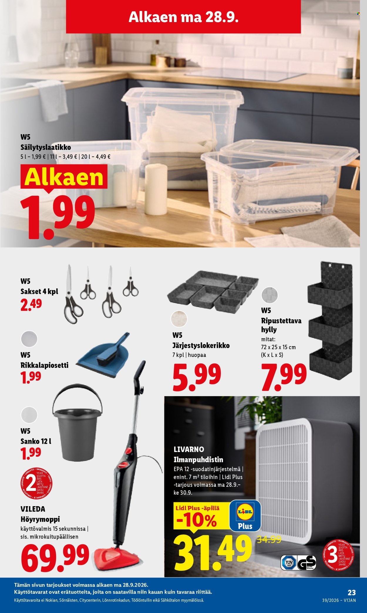 Lidl tarjouslehti  - 28.09.2026 - 30.09.2026. Sivu 13