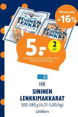 HK SININEN LENKKIMAKKARAT