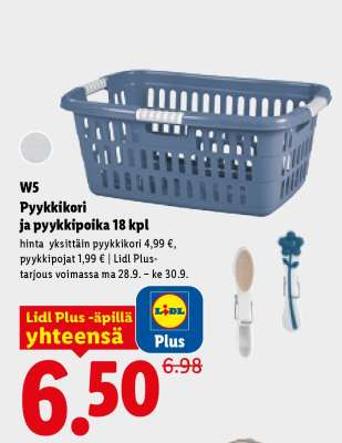 W5 Pyykkikori ja pyykkipoika 18 kpl