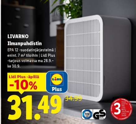 LIVARNO Ilmanpuhdistin