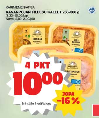 KARINIEMEN/ATRIA KANANPOJAN FILEESUIKALEET