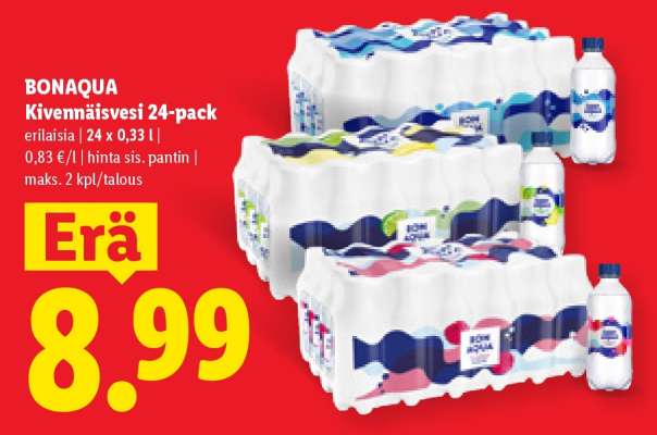 BONAQUA Kivennäisvesi 24-pack