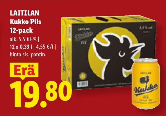 LAITILAN KUKKO Pils 12-pack