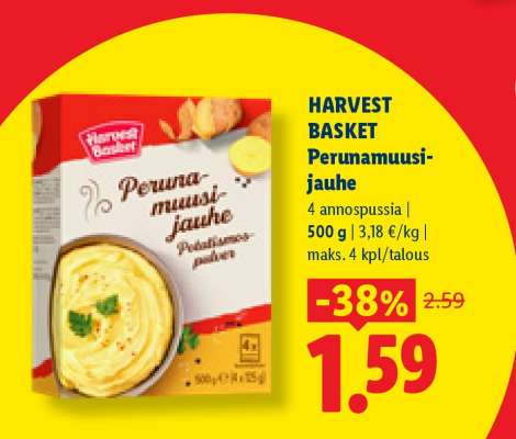 HARVEST BASKET Perunamuusijauhe