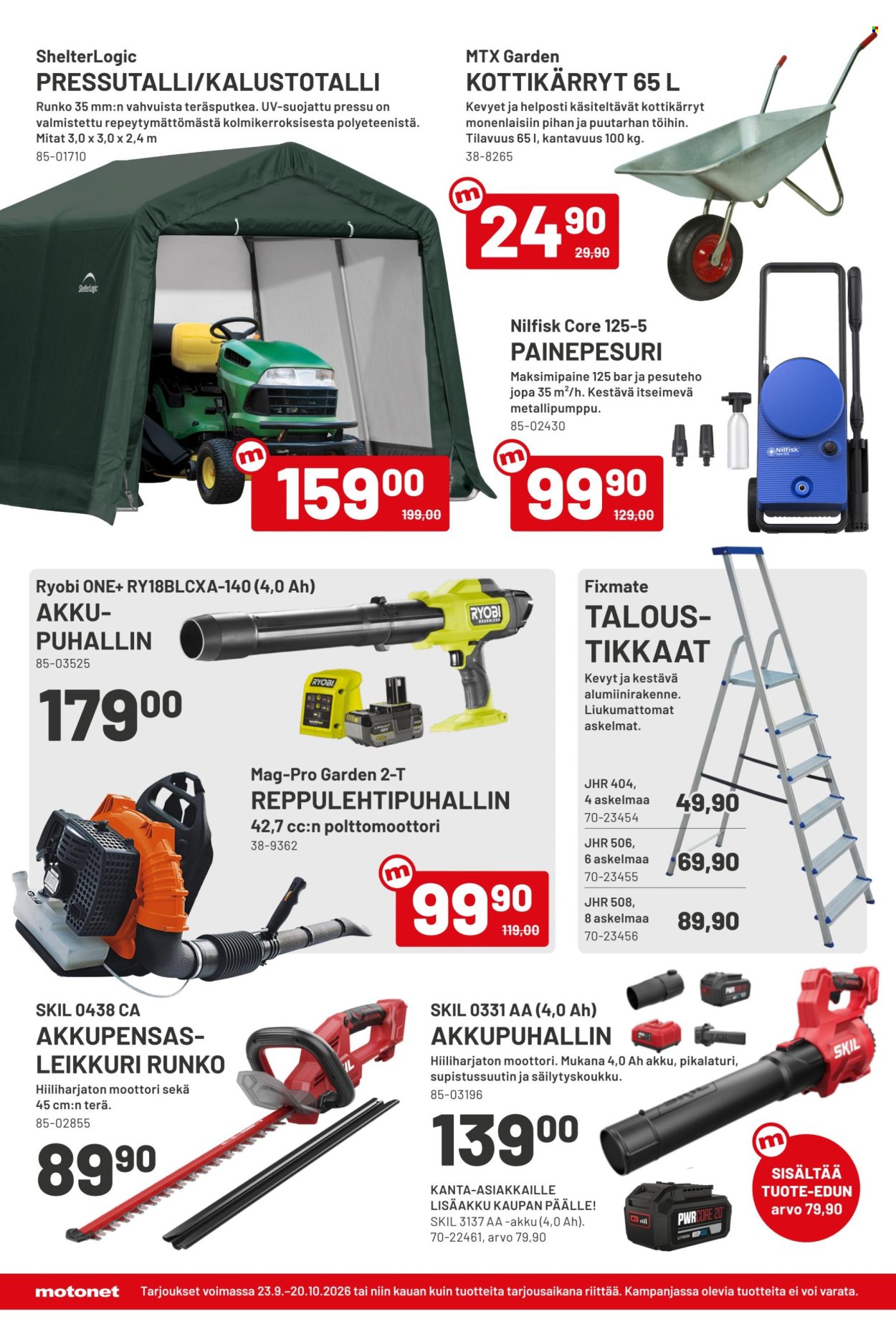 Motonet tarjouslehti  - 23.09.2026 - 20.10.2026. Sivu 14