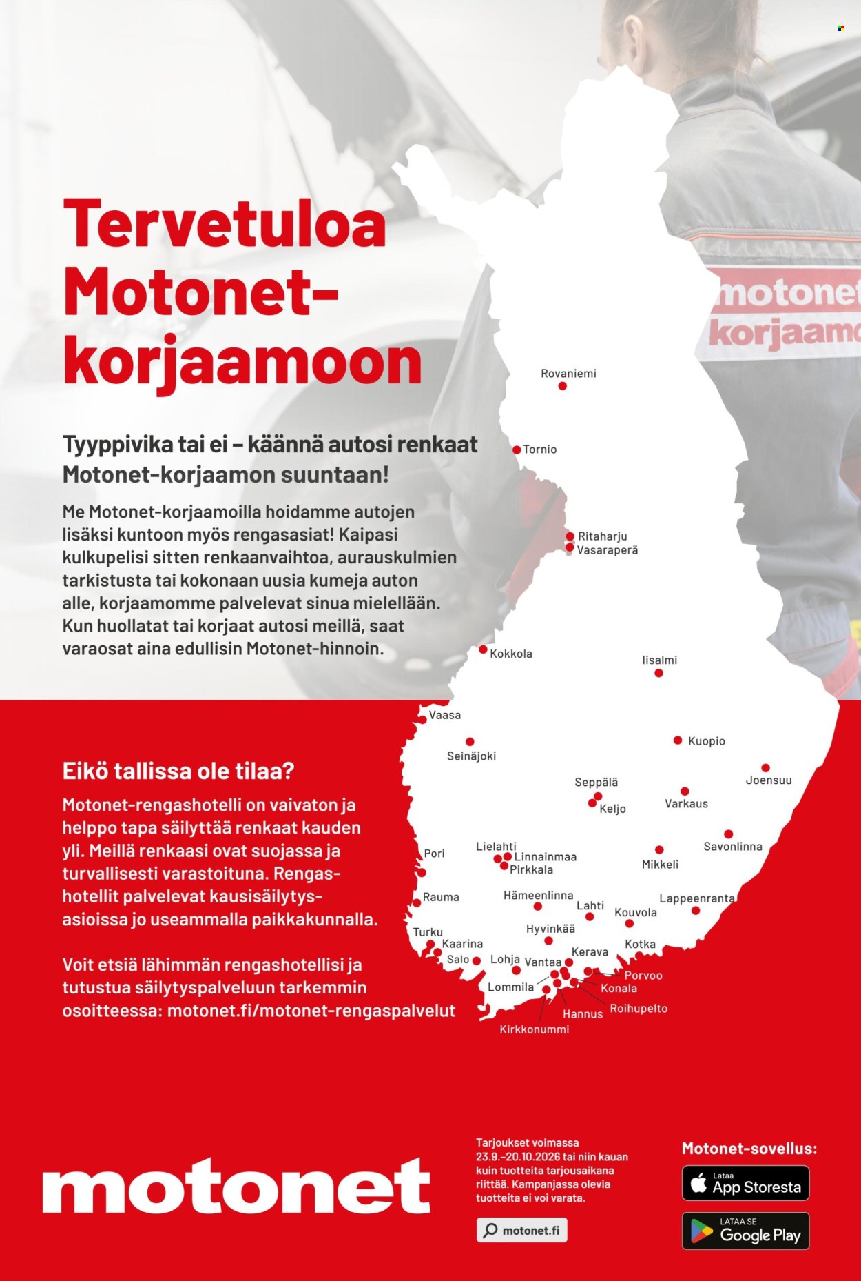 Motonet tarjouslehti  - 23.09.2026 - 20.10.2026. Sivu 16