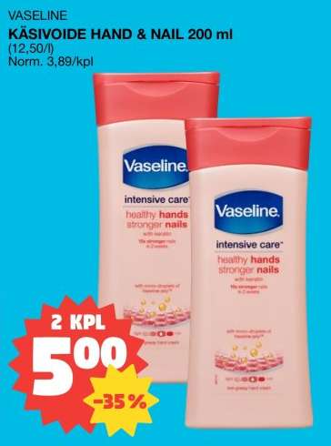VASELINE KÄSIVOIDE HAND & NAIL 200 ml