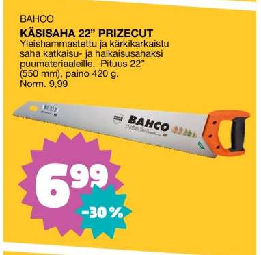 KÄSISAHA 22” PRIZECUT