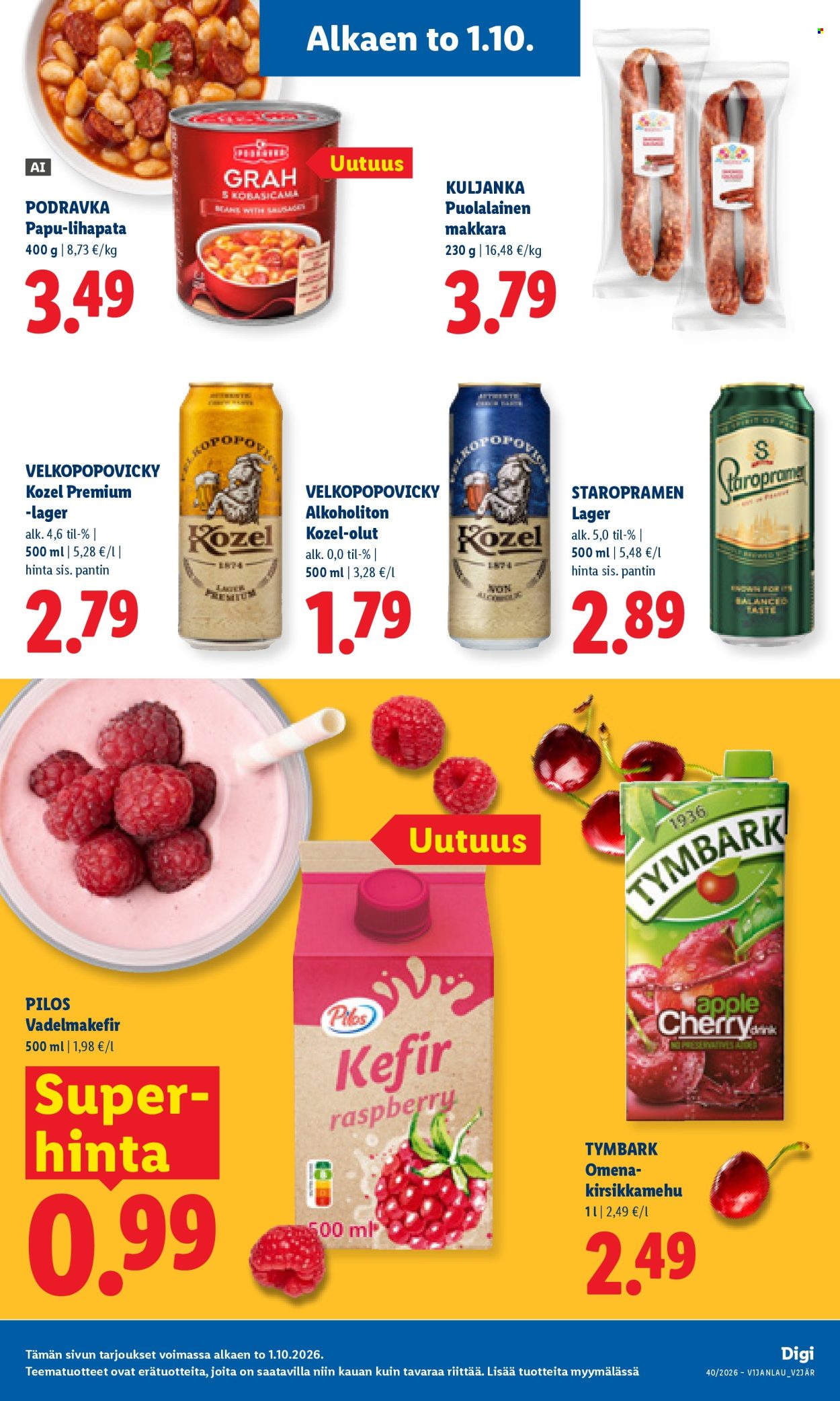 Lidl tarjouslehti  - 01.10.2026 - 04.10.2026. Sivu 11