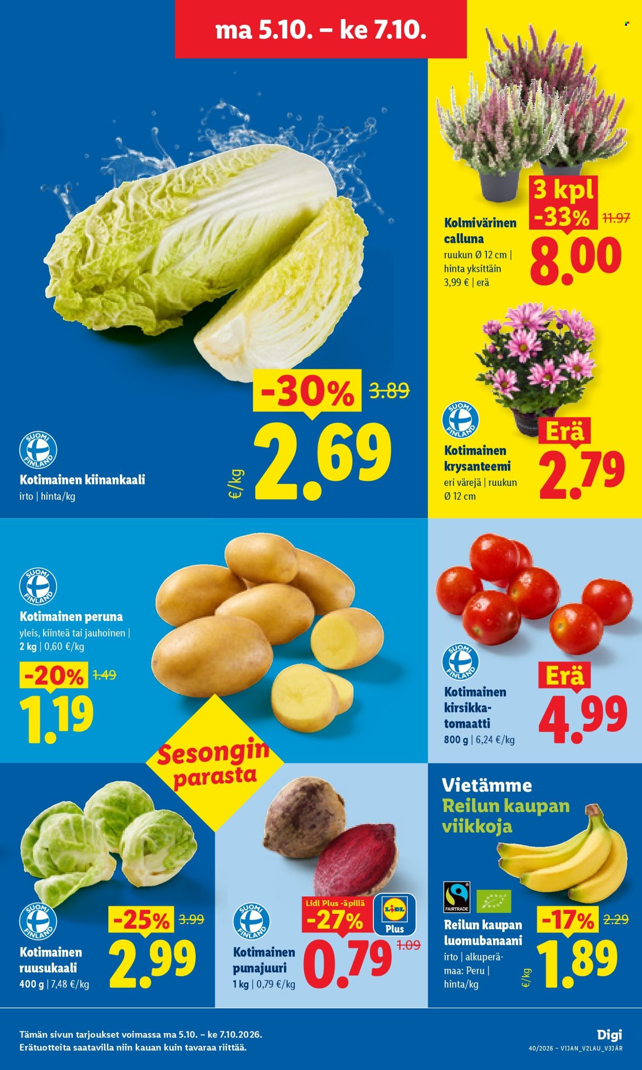 Lidl tarjouslehti  - 05.10.2026 - 07.10.2026. Sivu 3