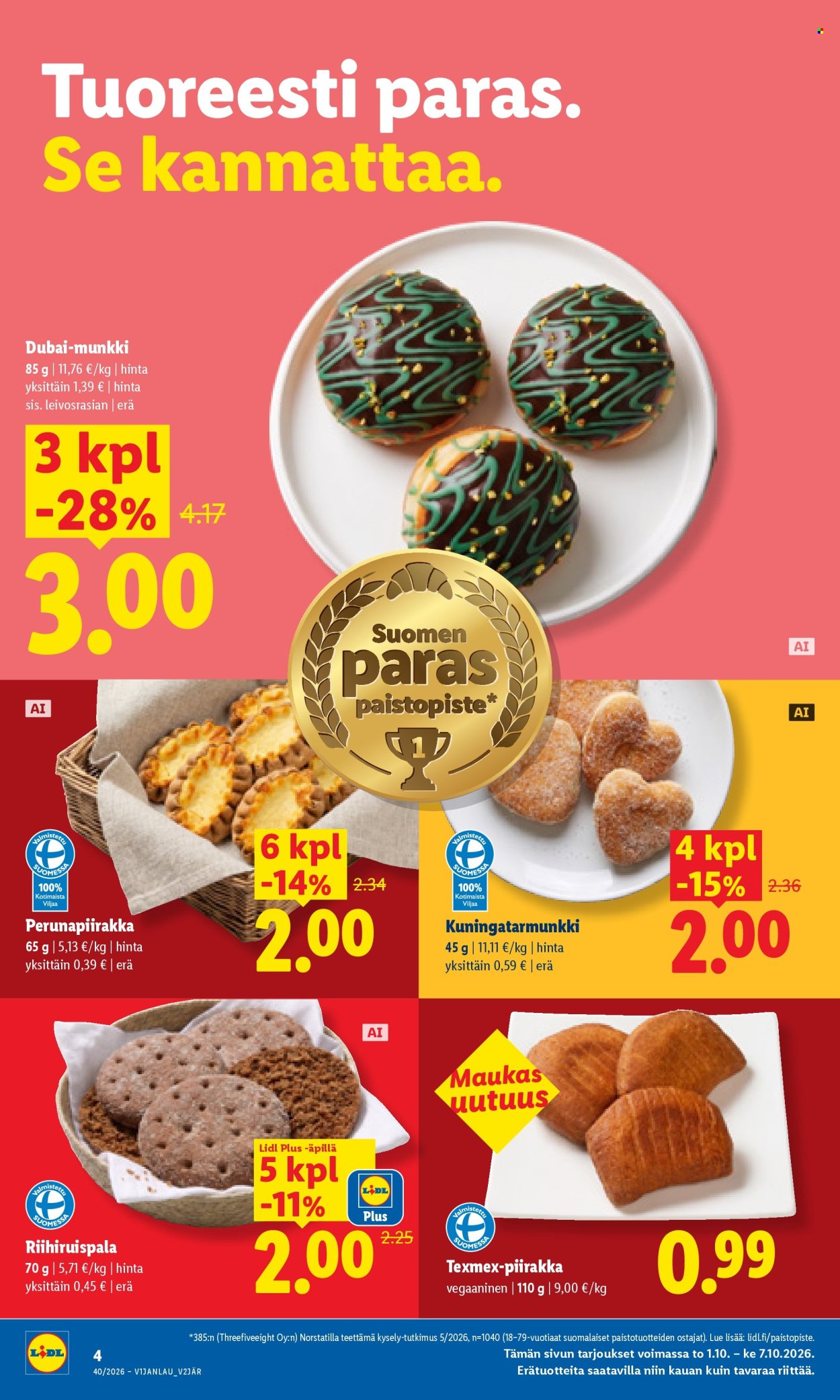 Lidl tarjouslehti  - 05.10.2026 - 07.10.2026. Sivu 4
