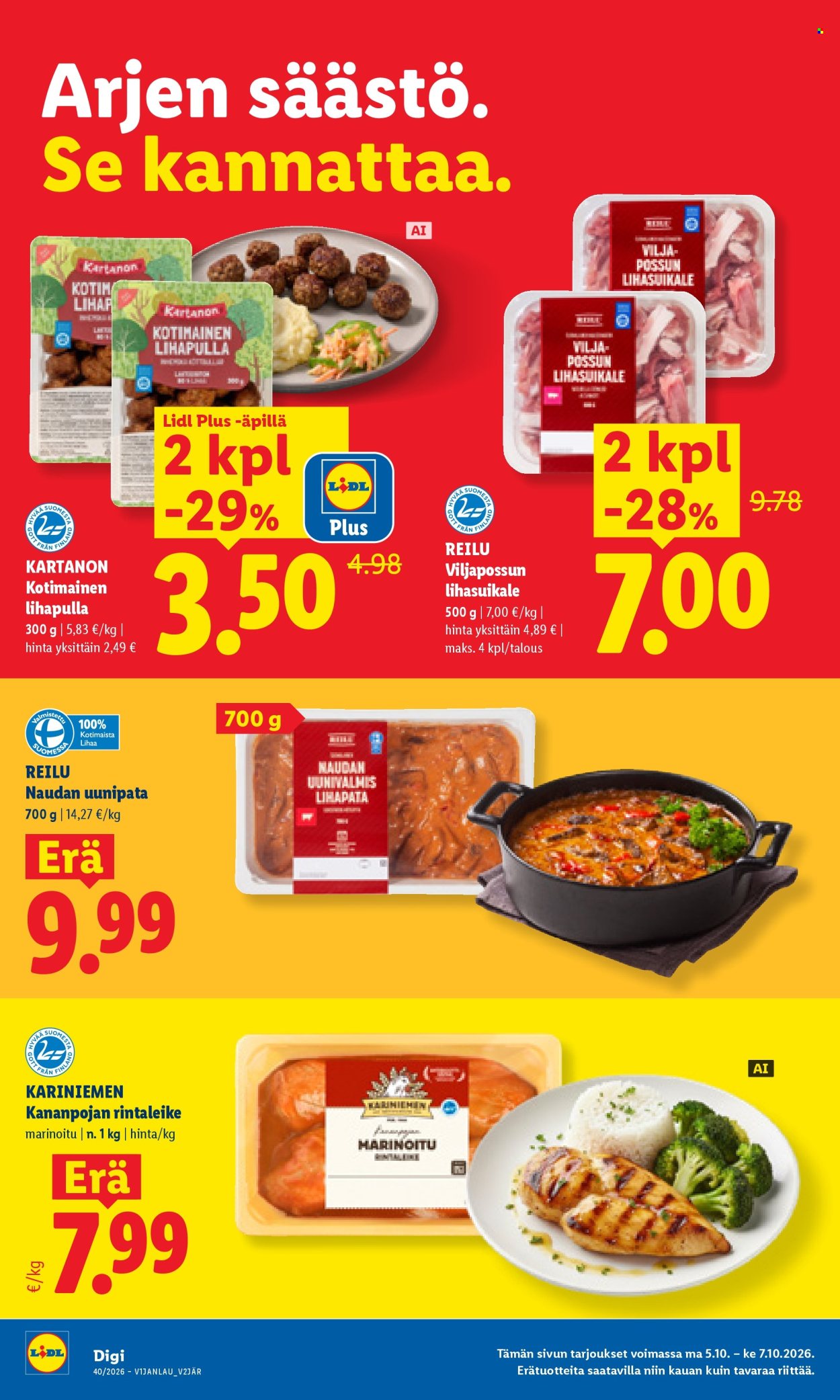 Lidl tarjouslehti  - 05.10.2026 - 07.10.2026. Sivu 6