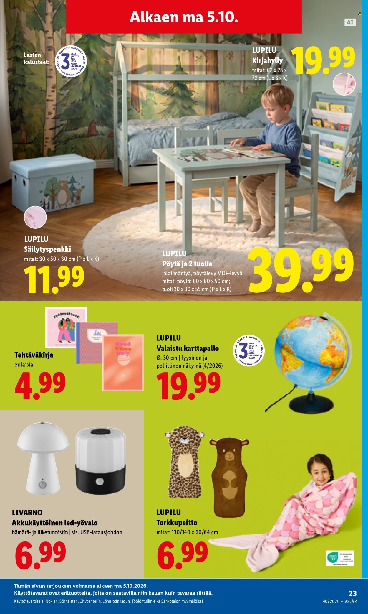 Lidl tarjouslehti  - 05.10.2026 - 07.10.2026. Sivu 13