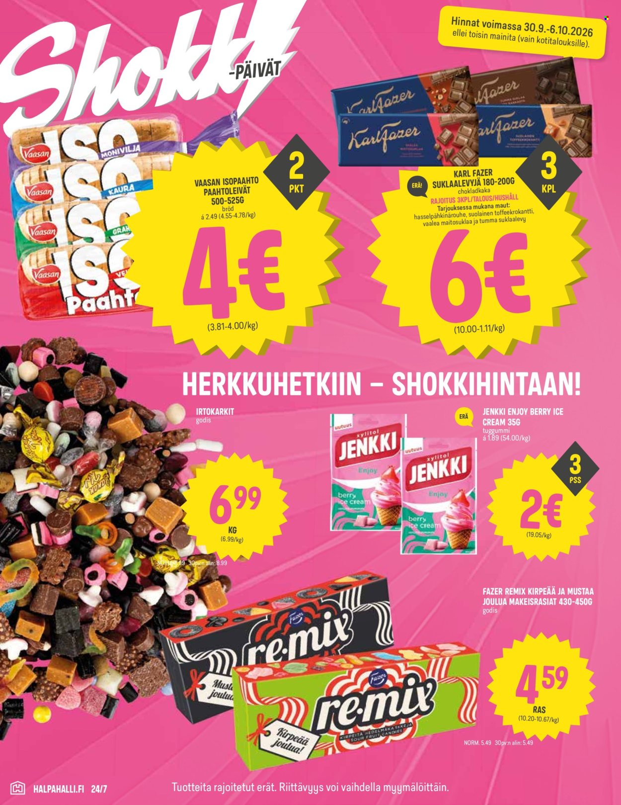 HalpaHalli tarjouslehti  - 30.09.2026 - 06.10.2026. Sivu 4